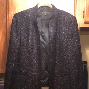 Jones New York Sparkly Navy Blue Jacket Size 14